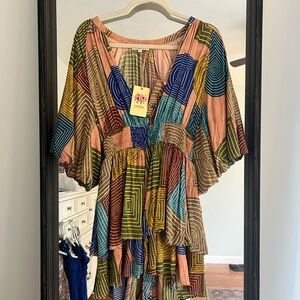 Multicolored Boutique Romper NWT
